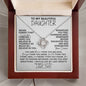 [In 37 carts...] To My Beautiful Daughter - Love Knot Necklace