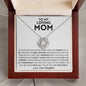 [SALE ENDS SOON] To My Loving Mom Gift - My World - Love Knot Necklace