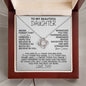 [In 27 carts...] To My Beautiful Daughter - Love Knot Necklace