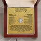 [115 in carts...] To My Beautiful Daughter - Love Knot Necklace