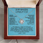 [In 24 carts...] To My Beautiful Daughter - Love Knot Necklace