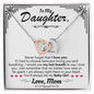 [Holiday Special] To My Daughter - Love Mom - Interlocking Hearts Necklace