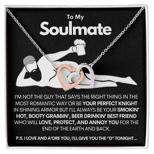 [ALMOST SOLD OUT] To My Soulmate - Interlocking Hearts Necklace