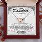 [Holiday Special] To My Daughter - Love Mom - Interlocking Hearts Necklace