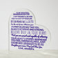 [Almost Sold Out] Beautiful Granddaughter from Grandpa - Acrylic Heart