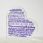 [Almost Sold Out] Beautiful Granddaughter from Grandpa - John 316 - Acrylic Heart