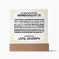 [ALMOST SOLD OUT] To My Beautiful Granddaughter - John 3:16 - Modern Plaque