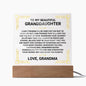 [ALMOST SOLD OUT] To My Beautiful Granddaughter from Grandma - Modern Plaque