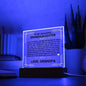 [Almost Sold Out] Beautiful Granddaughter from Grandpa - Square LED Plaque