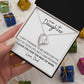 To My Daughter - A Promise To Love You - Forever Love Heart Necklace