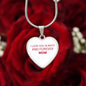 To My Daughter From Mom - Love Always And Forever - Valentine's Luxury Heart Necklace