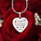 To My Daughter From Mom - Promise To Love You - Valentine's Luxury Heart Necklace