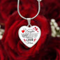 To My Daughter From Mom - Braver Than You Believe - Luxury Heart Necklace