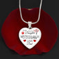 To My Daughter From Dad - Love All That You Are - Valentine's Luxury Heart Necklace