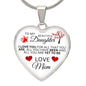 To My Daughter From Mom - Love All That You Are - Valentine's Luxury Heart Necklace
