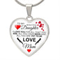 To My Daughter From Mom - All You Are Yet To Be - Valentine's Luxury Heart Necklace