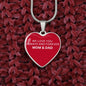 To My Daughter From Mom & Dad - Love Always And Forever - Valentine's Luxury Heart Necklace