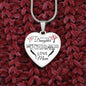To My Daughter From Mom - All You Are Yet To Be - Valentine's Luxury Heart Necklace