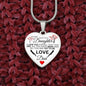 To My Daughter From Dad - All You Are Yet To Be - Valentine's Luxury Heart Necklace