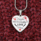 To My Daughter From Mom - All You Are Yet To Be - Valentine's Luxury Heart Necklace