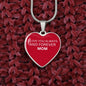 To My Daughter From Mom - Love Always And Forever - Valentine's Luxury Heart Necklace