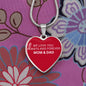 To My Daughter From Mom & Dad - Love Always And Forever - Valentine's Luxury Heart Necklace