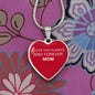 To My Daughter From Mom - Love Always And Forever - Valentine's Luxury Heart Necklace