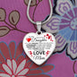 To My Daughter From Mom - Braver Than You Believe - Luxury Heart Necklace