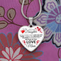 To My Daughter From Mom - I Love You Forever - Luxury Heart Necklace