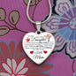 To My Daughter From Mom - One Thing In Life - Valentine's Luxury Heart Necklace