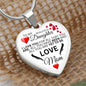 To My Daughter From Mom - All You Are Yet To Be - Valentine's Luxury Heart Necklace