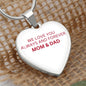 To My Daughter From Mom And Dad - Love You Always And Forever - Valentine's Luxury Heart Necklace