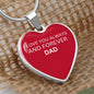To My Daughter From Dad - Love Always And Forever - Valentine's Luxury Heart Necklace