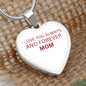 To My Daughter From Mom - Love Always And Forever - Valentine's Luxury Heart Necklace