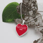 To My Daughter From Dad - Love Always And Forever - Valentine's Luxury Heart Necklace