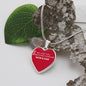 To My Daughter From Mom & Dad - Love Always And Forever - Valentine's Luxury Heart Necklace
