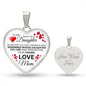 To My Daughter From Mom - Remember Whose Daughter You Are - Luxury Heart Necklace