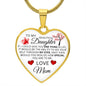 To My Daughter From Mom - One Thing In Life - Valentine's Luxury Heart Necklace