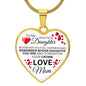 To My Daughter From Mom - Remember Whose Daughter You Are - Luxury Heart Necklace