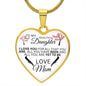 To My Daughter From Mom - All You Are Yet To Be - Valentine's Luxury Heart Necklace