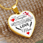 To My Daughter From Mom - All You Are Yet To Be - Valentine's Luxury Heart Necklace