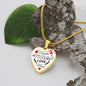 To My Daughter From Mom - All You Are Yet To Be - Valentine's Luxury Heart Necklace