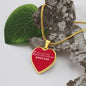 To My Daughter From Mom & Dad - Love Always And Forever - Valentine's Luxury Heart Necklace