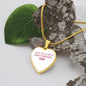 To My Daughter From Dad - Love Always And Forever - Valentine's Luxury Heart Necklace