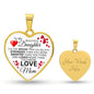 To My Daughter From Mom - Braver Than You Believe - Luxury Heart Necklace