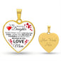 To My Daughter From Mom - I Love You Forever - Luxury Heart Necklace