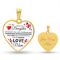 To My Daughter From Mom - Remember Whose Daughter You Are - Luxury Heart Necklace