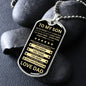 Gift For Son From Dad - Never Forget That I Love You (Dog Tag)
