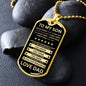 Gift For Son From Dad - Never Forget That I Love You (Dog Tag)