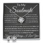 Gift For Soulmate Love Knot Necklace With Earrings Dream Msg